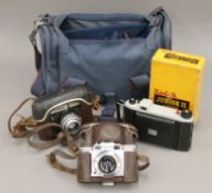 A bag of camera accessories, etc.