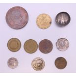 A quantity of various coins.