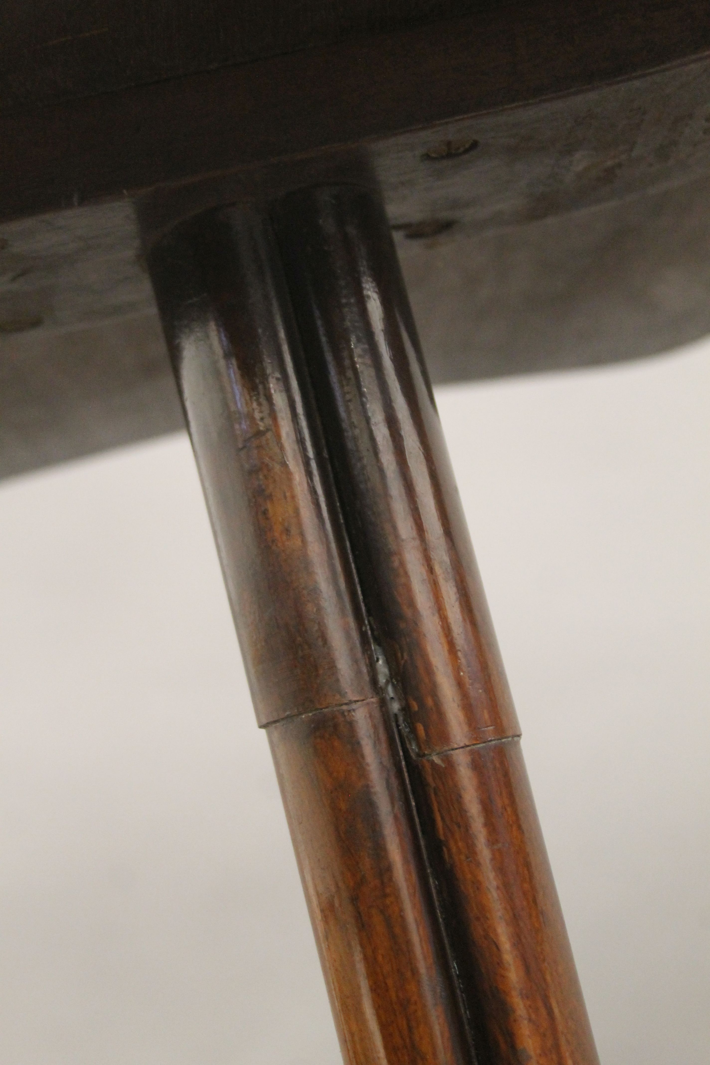 A 19th century rosewood tripod table, the underside stamped for Milles & Edwards, 134 Oxford St, - Image 10 of 10