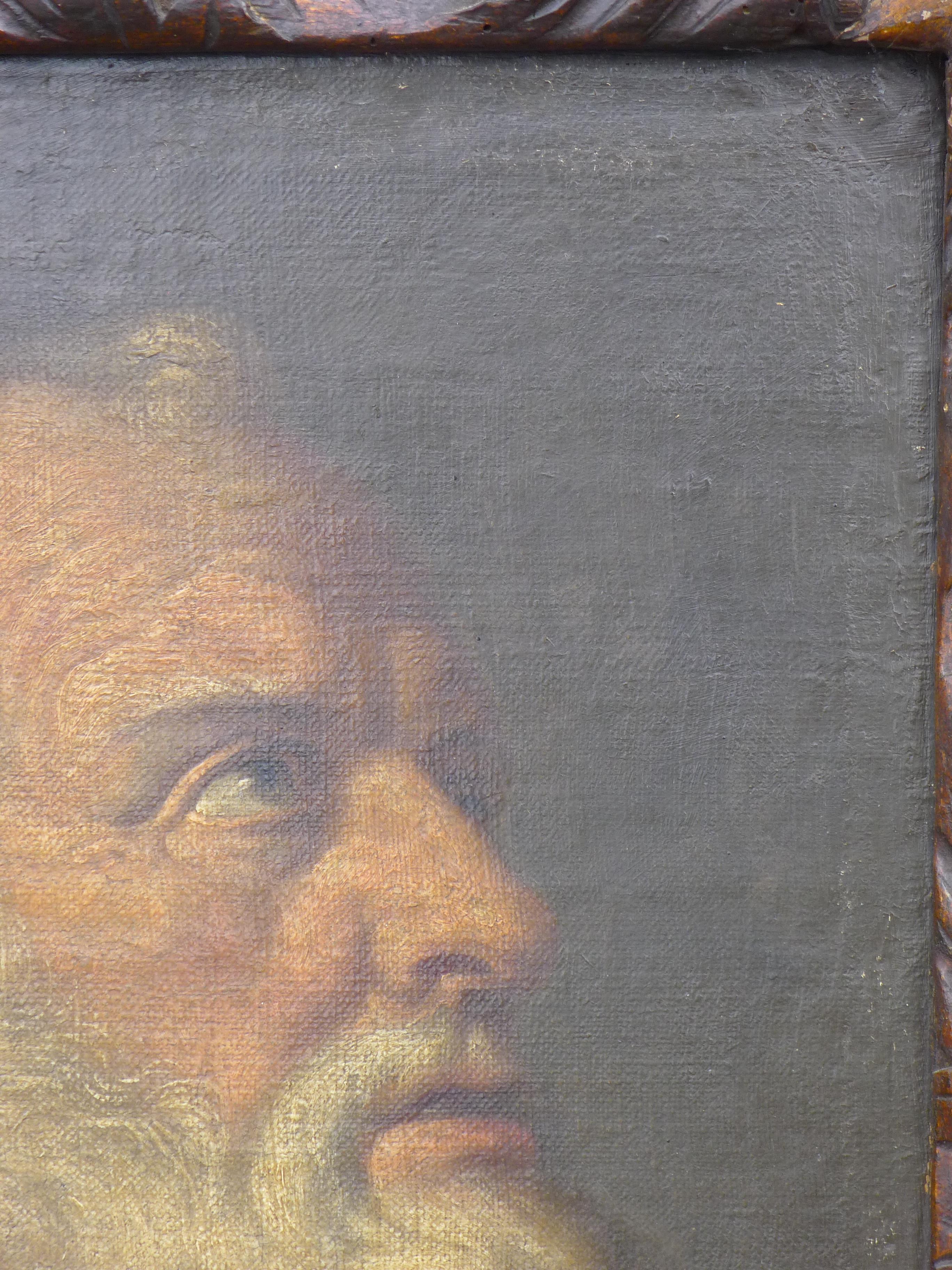 17TH CENTURY SCHOOL, Portrait of St Peter, oil on canvas, framed. 37 x 47.5 cm. - Image 6 of 10