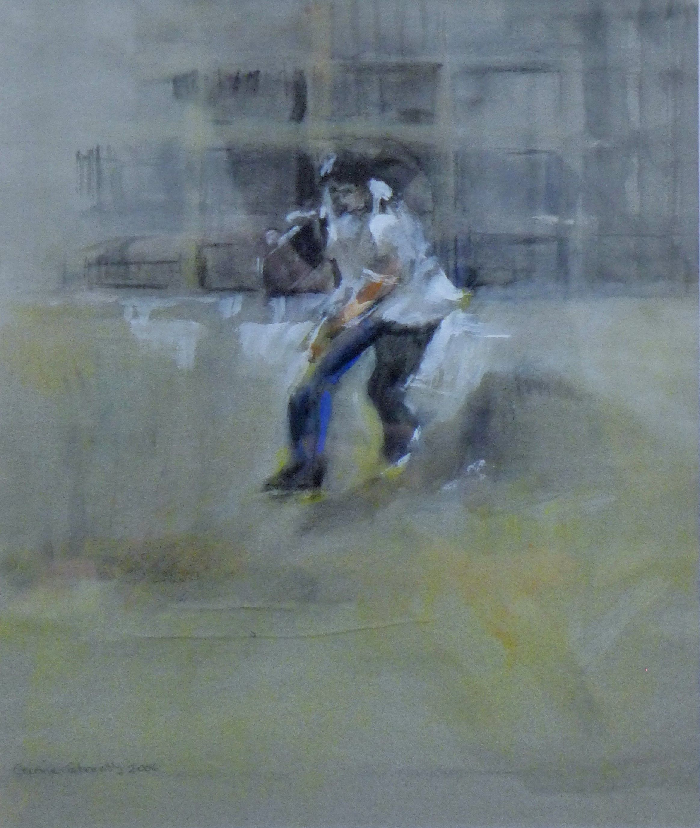 CORRINE STREETLY (20th/21st century) British, Skater, watercolour and a print by the same artist,