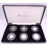 A boxed Jubilee Mint silver proof coin set for the 50th Anniversary of Decimalisation.