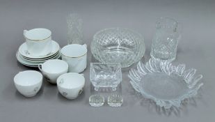 A quantity of various glass and ceramics.