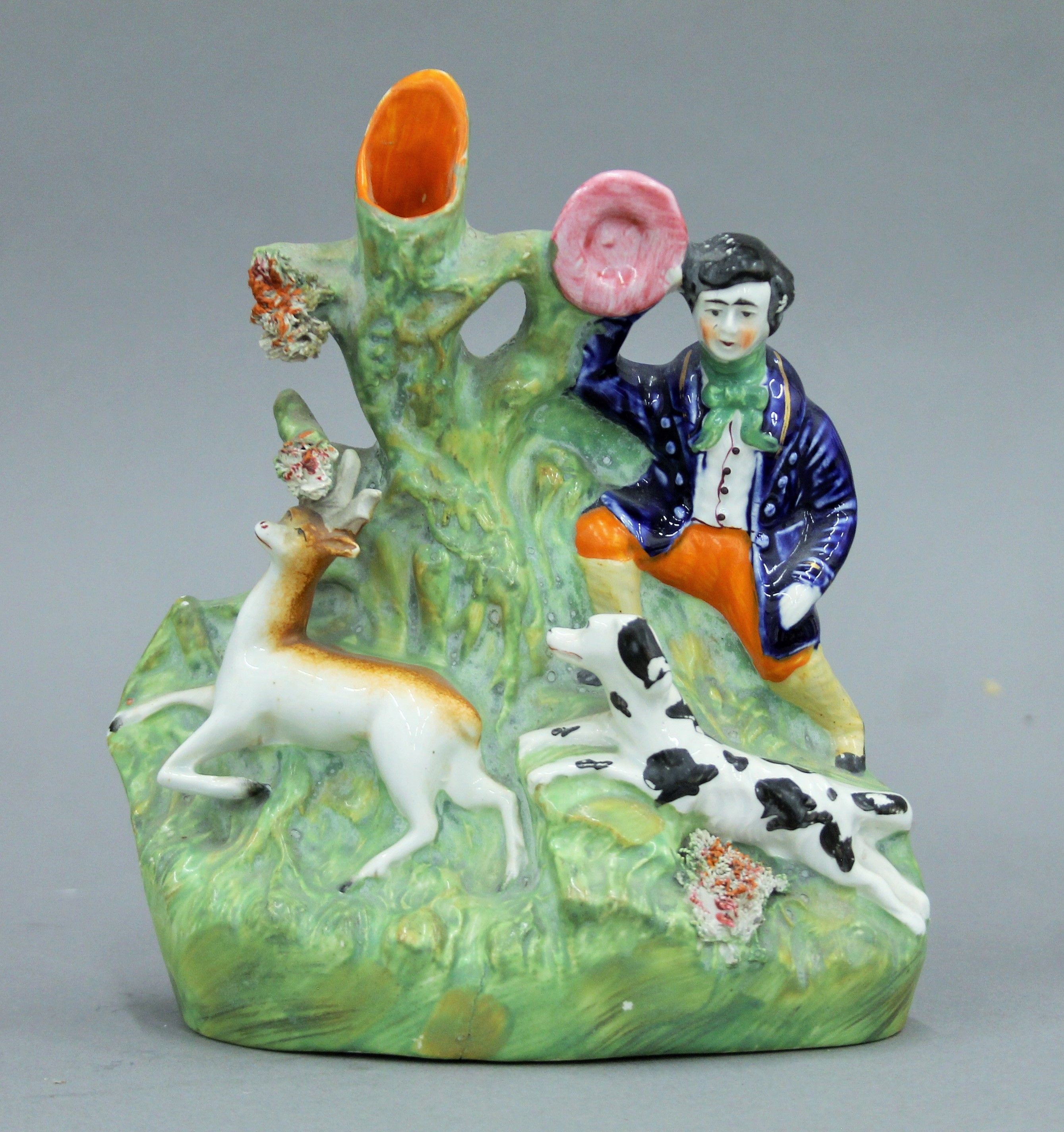 A collection of 19th century Staffordshire figures, etc. The largest 25 cm high. - Image 12 of 17