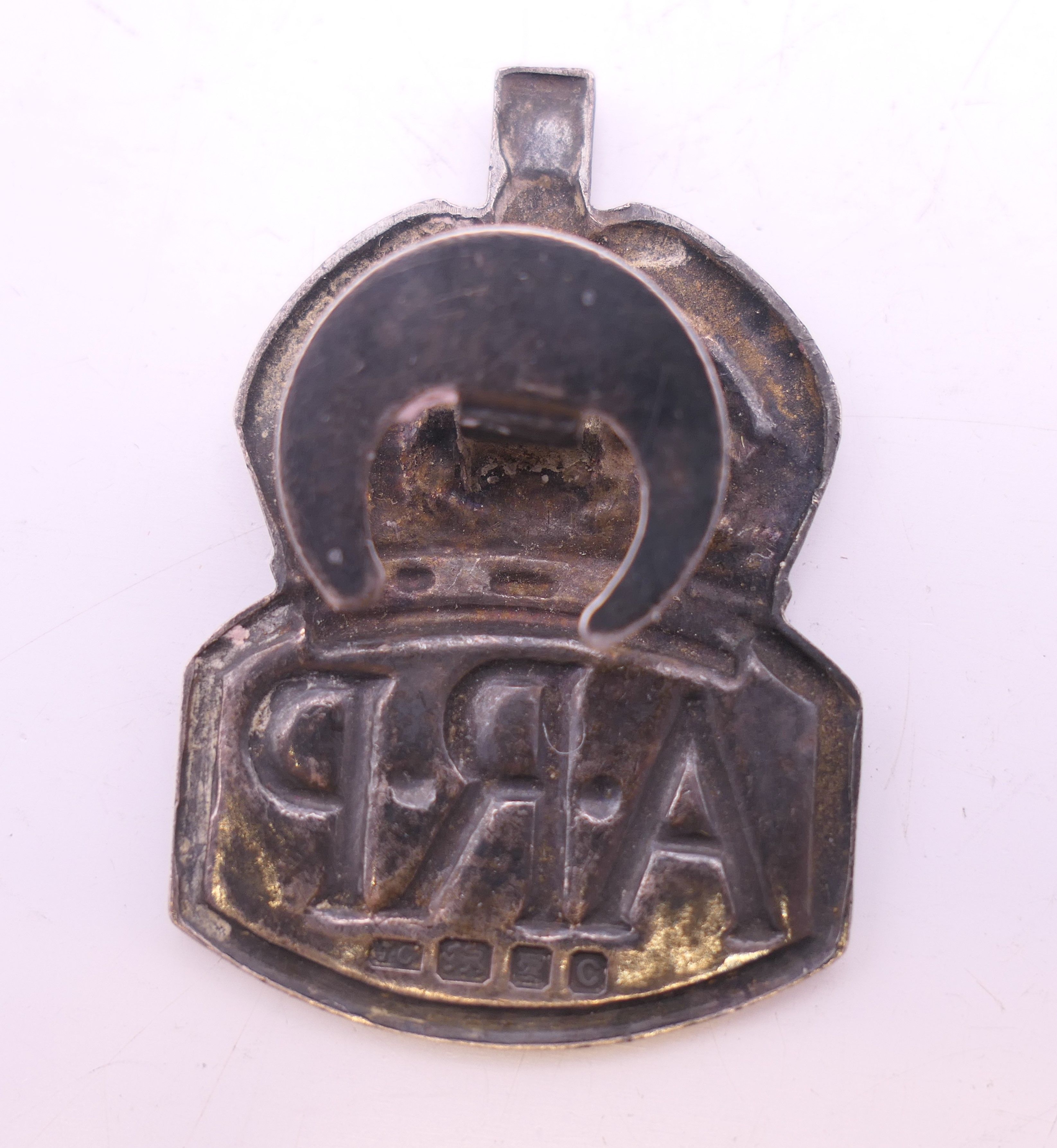 Two silver brooches and a silver fob. - Image 5 of 9