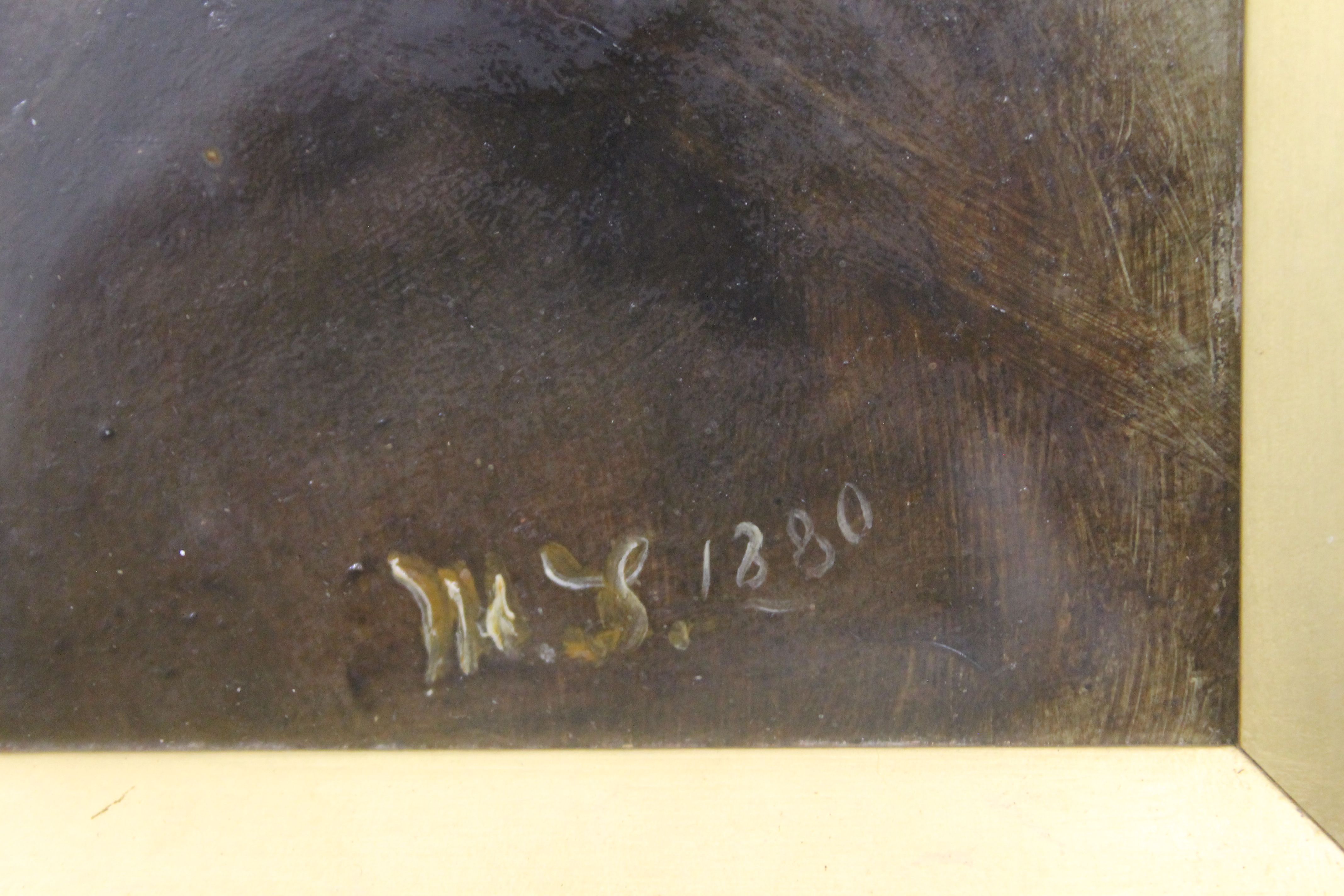 Two Horse Studies, oils on board, indistinctly signed, framed and glazed. 27 x 20 cm. - Image 7 of 7