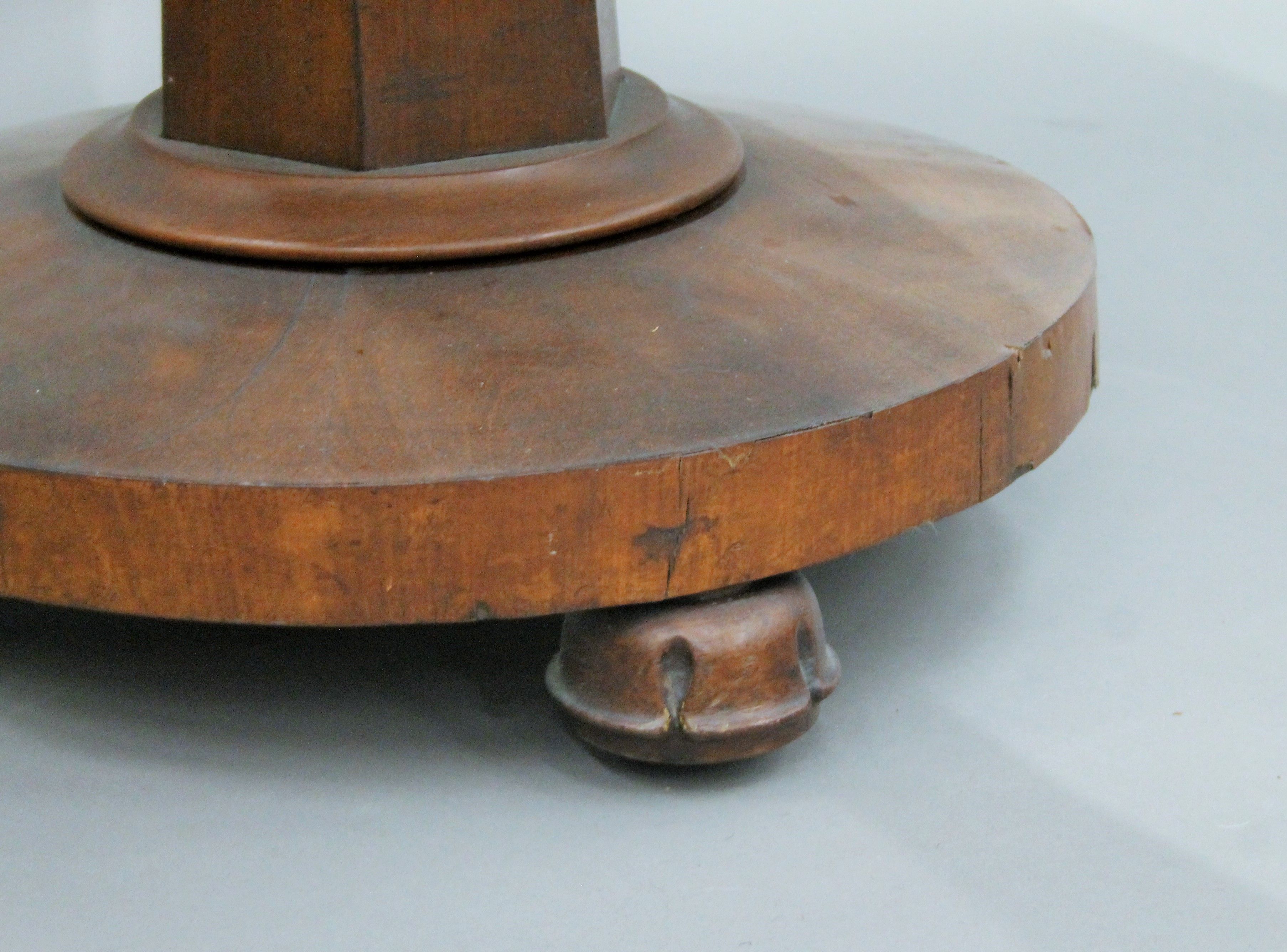 A Victorian mahogany card table. 91.5 cm wide. - Image 7 of 7