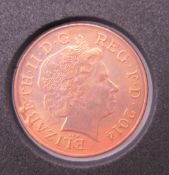 A 2014 two pence piece with error.