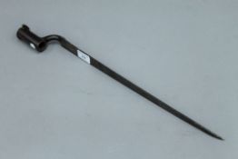 A bayonet. 52.5 cm long.