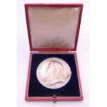A cased 1837-1897 Queen Victoria Jubilee medallion.