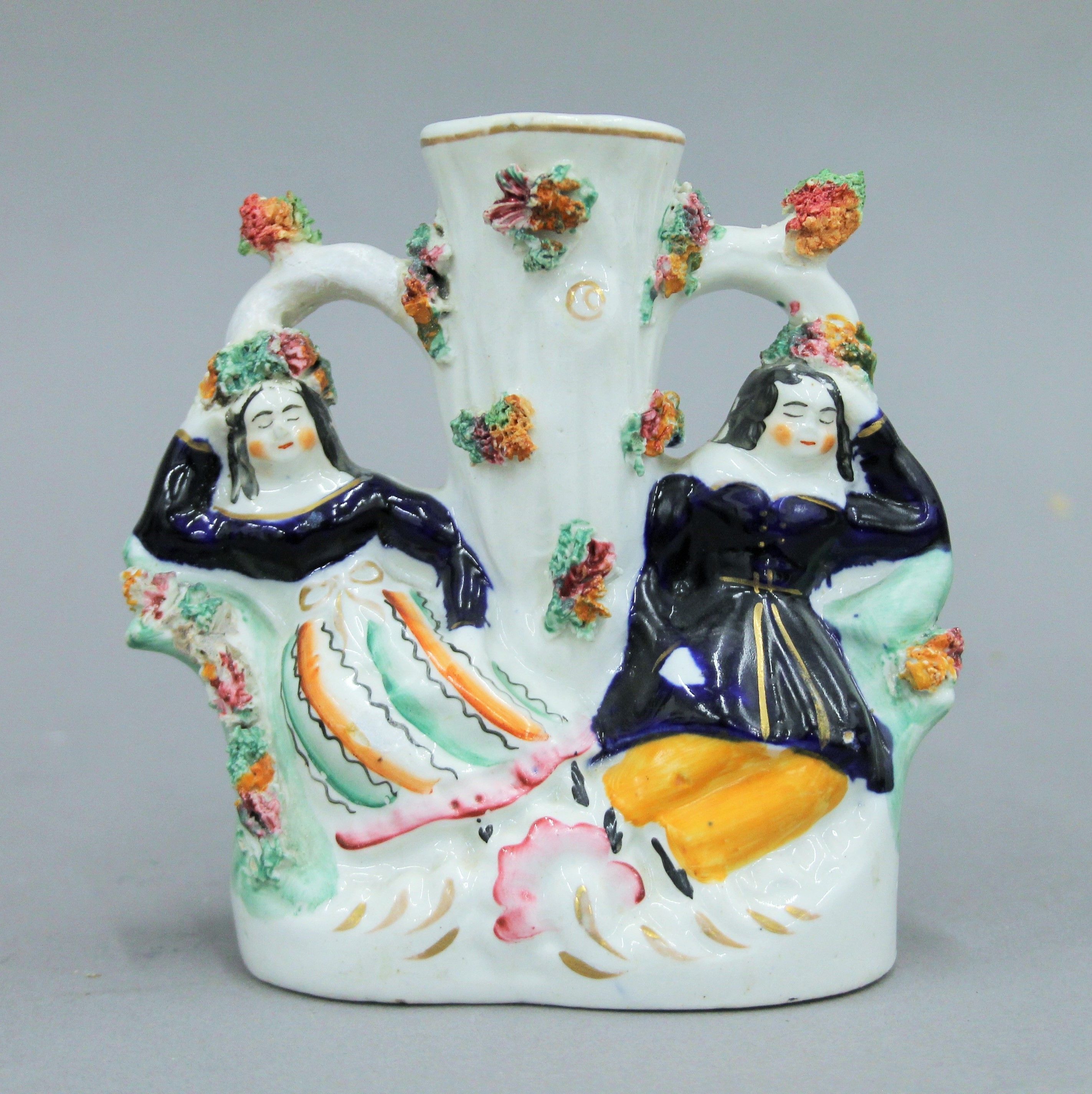 A collection of 19th century Staffordshire figures, etc. The largest 25 cm high. - Image 15 of 17