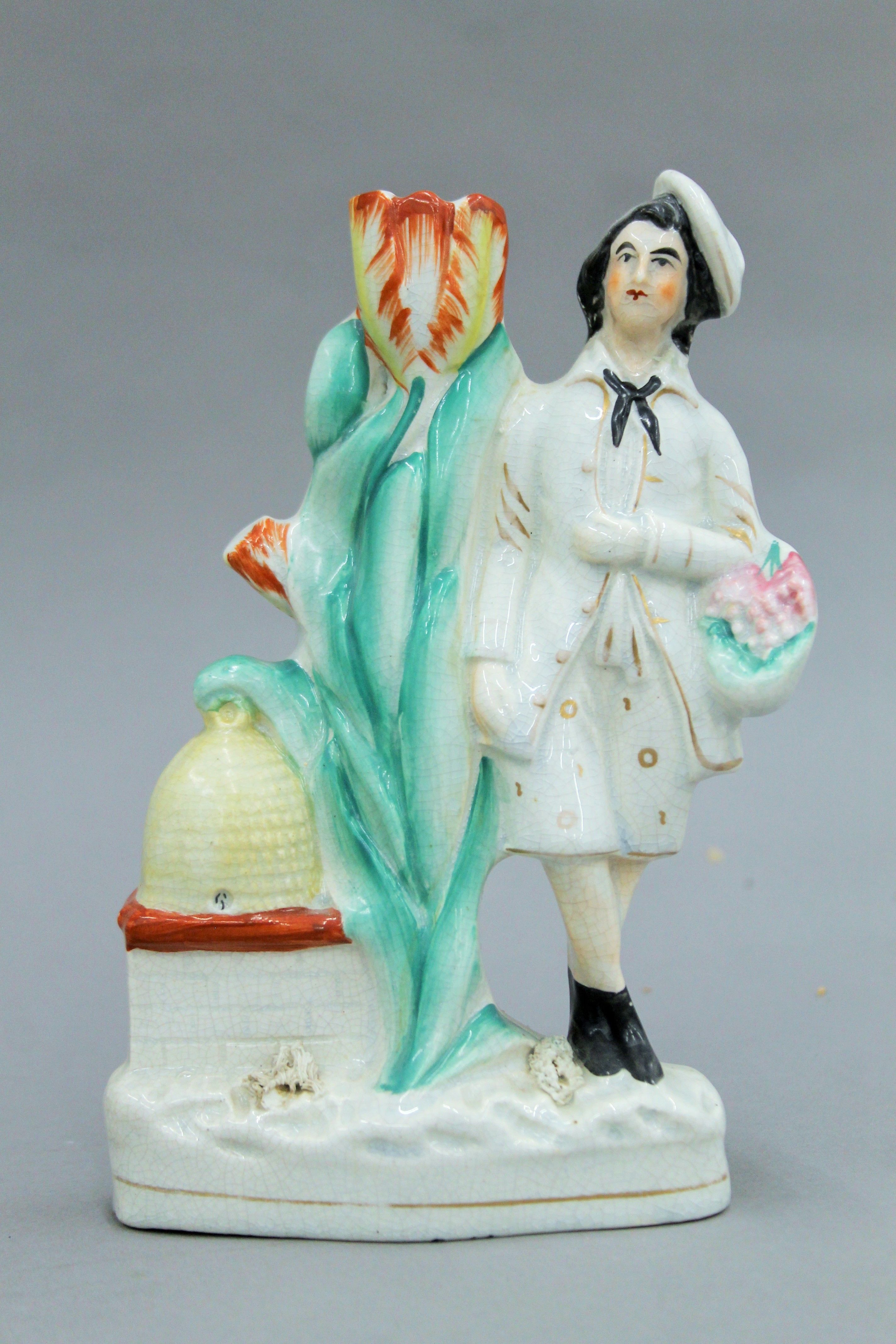 A collection of 19th century Staffordshire figures, etc. The largest 25 cm high. - Image 11 of 17