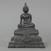 A Thai bronze model of Buddha. 17.5 cm high.