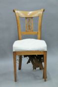 A Biedermeier style chair. 42 cm wide.