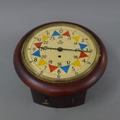 A fusee dial clock. 33 cm diameter.