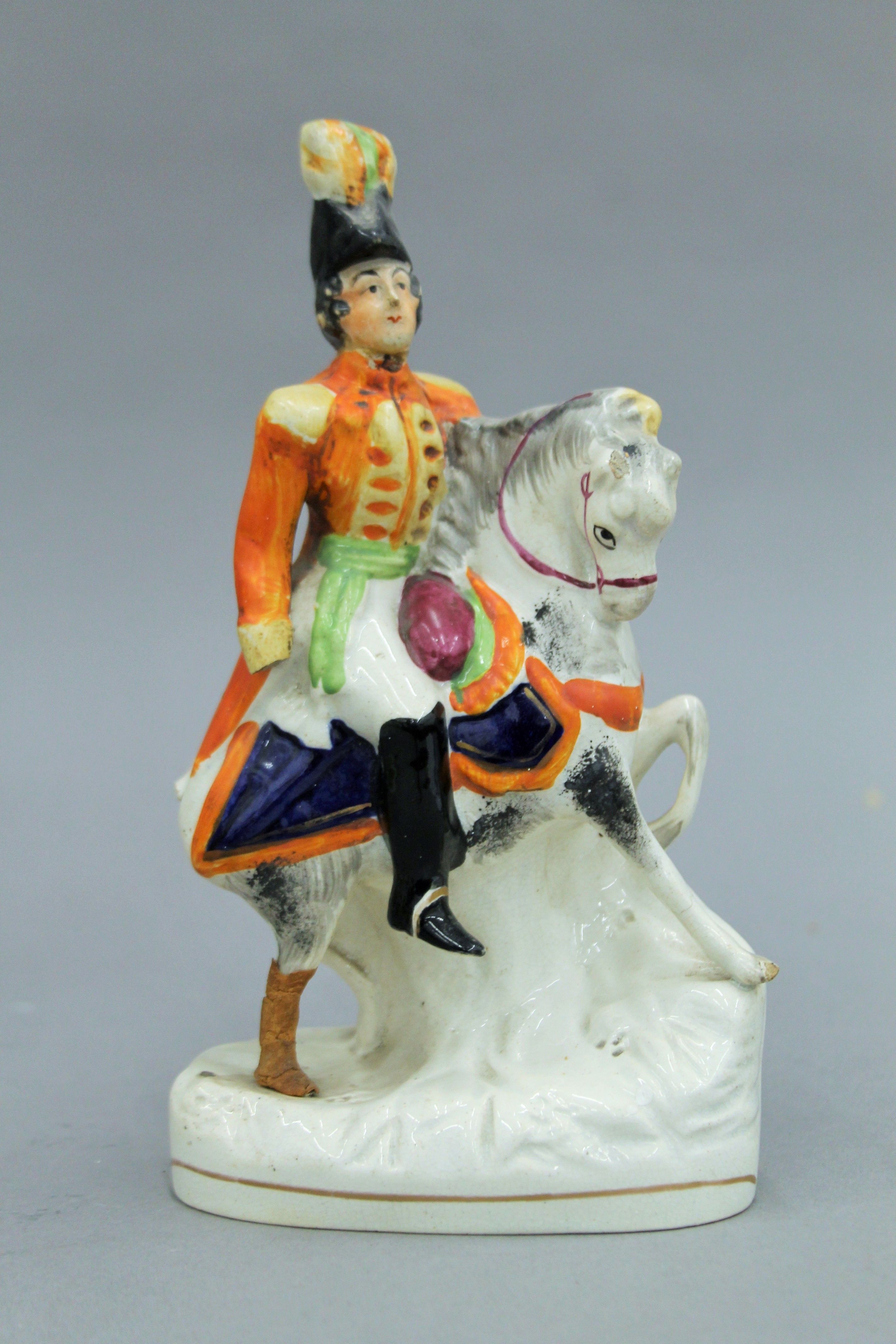 A collection of 19th century Staffordshire figures, etc. The largest 25 cm high. - Image 2 of 17