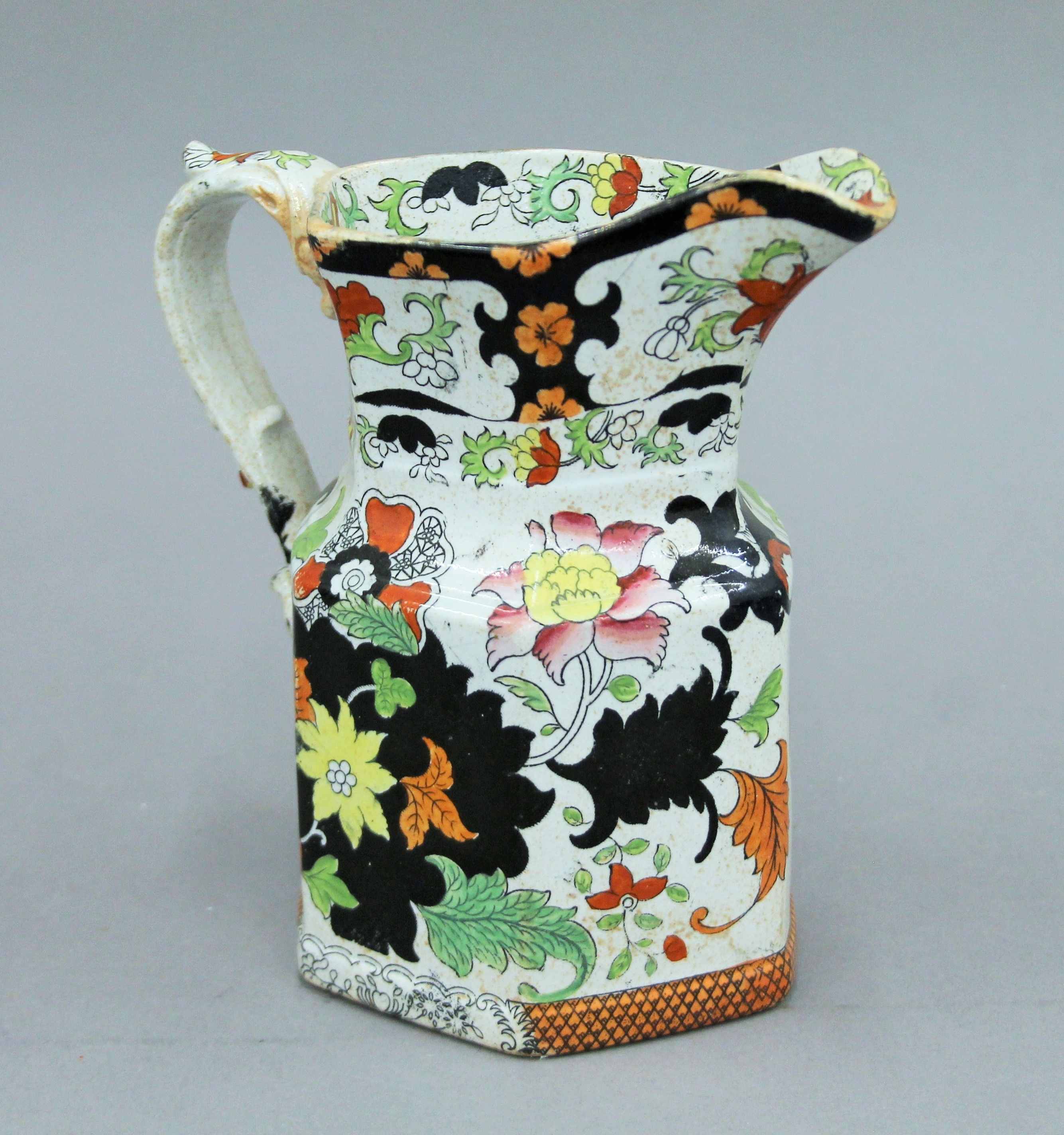 A collection of Masons Ironstone and other jugs, and a vase. The largest 18 cm high. - Image 8 of 17