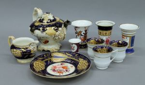 A quantity of English decorative ceramics.