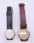 Two gentlemen's wristwatches - Raymond Weil and Citizen. The former 3.5 cm wide.