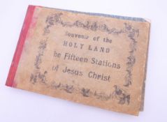 A Souvenir of The Holy Land, The Fifteen Stations of Jesus Christ. 14.5 cm wide.