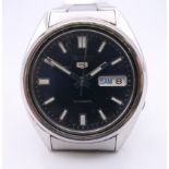 A gentlemen's Seiko wristwatch. 3.5 cm wide.