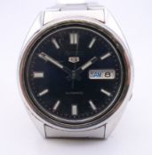 A gentlemen's Seiko wristwatch. 3.5 cm wide.