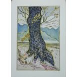 BILLY CHILDISH (born 1959) British (AR), Van Gogh's Tree, a signed limited edition print on card,