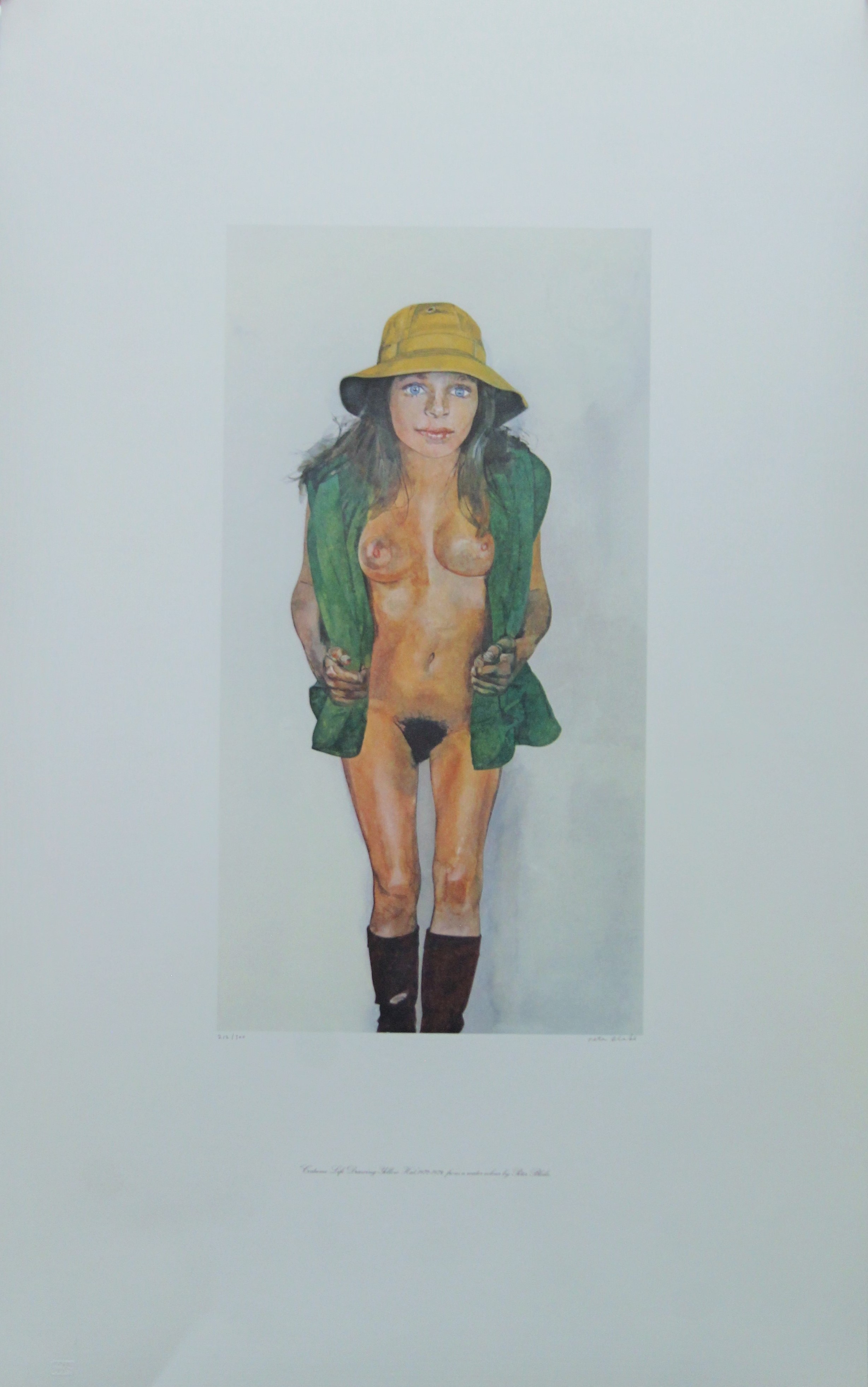 SIR PETER BLAKE CBE RDI RA (born 1932) British (AR), Costume Life Drawing - Yellow Hat,