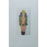 SIR PETER BLAKE CBE RDI RA (born 1932) British (AR), Costume Life Drawing - Yellow Hat,