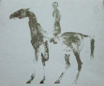 DAME ELIZABETH FRINK CH DBE RA (1930-1993) British (AR), Horse And Rider,
