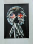 PETER KENNARD (born 1949) British (AR), Wrong War, a signed limited edition print on card,