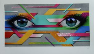 MY DOG SIGHS (Paul Stone) British (AR), Eyes, a signed limited edition print on card,