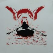 NICK WALKER (born 1969) British (AR), The Boatman, a signed limited edition print on card,