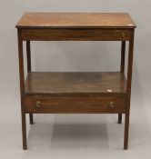 A 19th century mahogany wash stand. 65 cm wide.