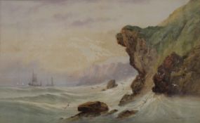 SEYMOUR WILSON, Coastal Scene, watercolour, signed, framed and glazed. 39.5 x 24.5 cm.
