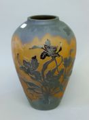 A cameo glass vase. 29 cm high.