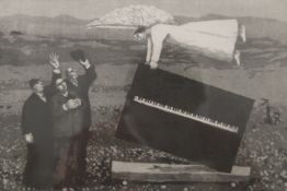 KAROLINA LARUSDOTTIR (1944-2019) Icelandic, The Piano Movers Thank the Angel, limited edition print,