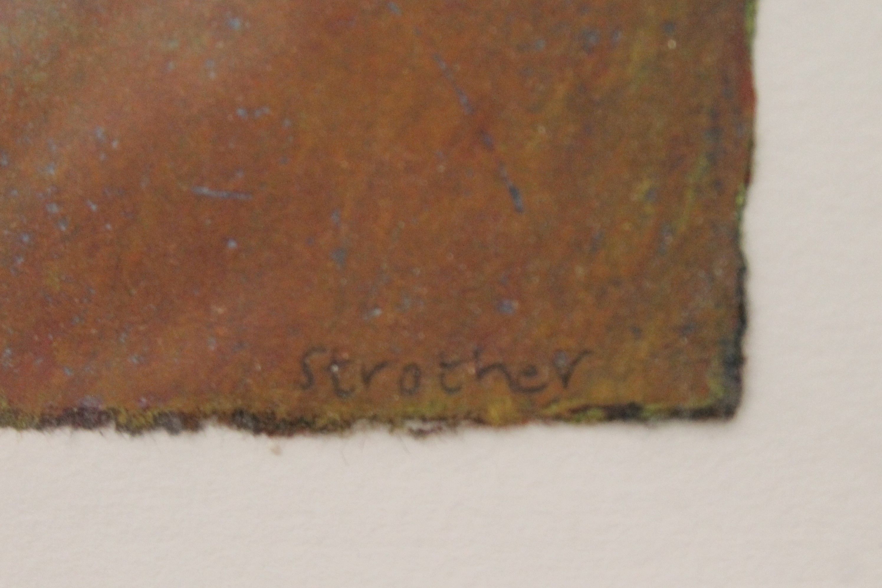 JANE STROTHER (20th/21st century), North Norfolk Church, pastel and oil, signed, framed and glazed. - Image 3 of 3