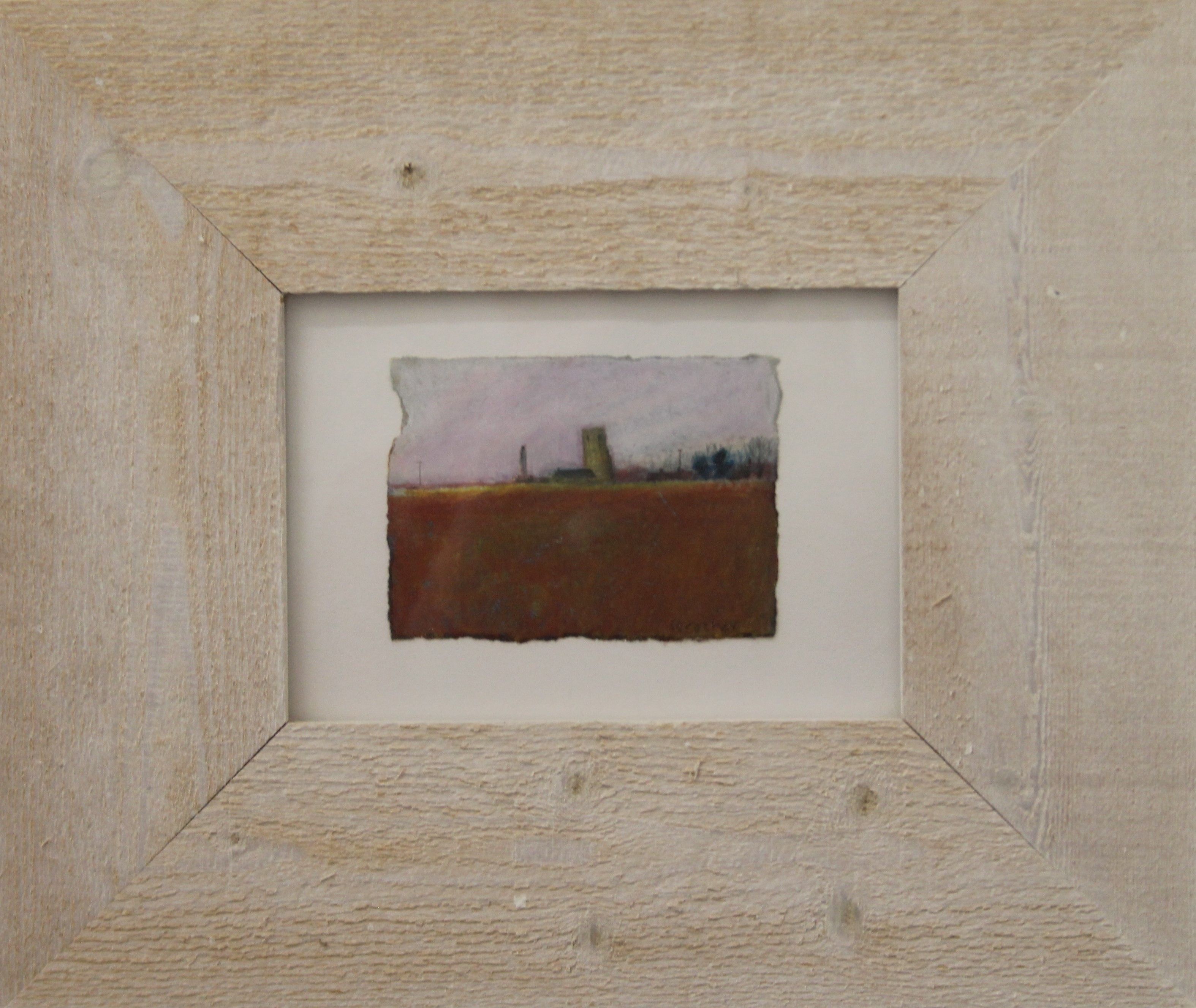 JANE STROTHER (20th/21st century), North Norfolk Church, pastel and oil, signed, framed and glazed. - Image 2 of 3