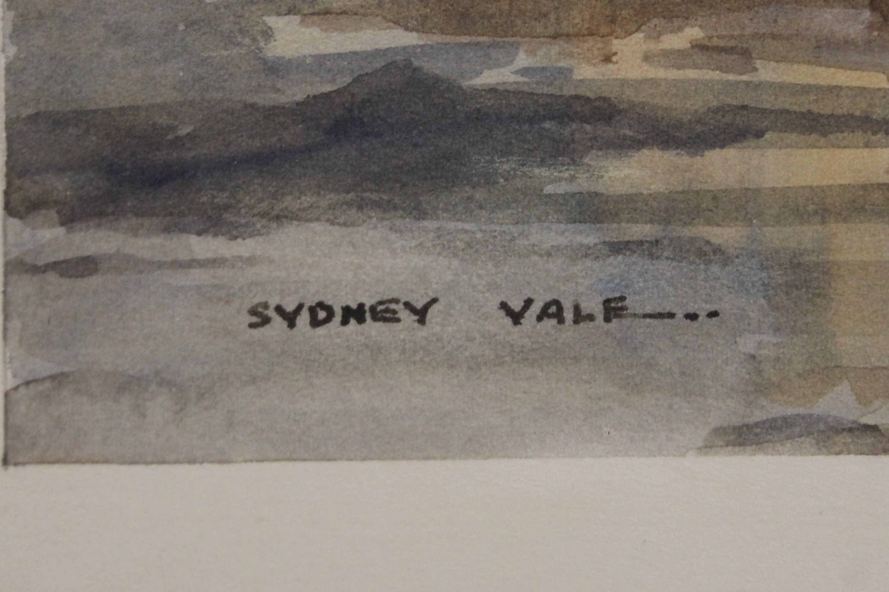 SYDNEY VALE, Wherries, watercolour, framed and glazed. 49 x 34.5 cm. - Image 3 of 3