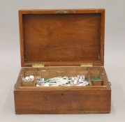 A 19th century canteen containing various plated cutlery.