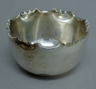 A small silver bowl. 10.5 cm diameter. 115.9 grammes.