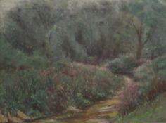 EDWARD WILKINS WAITE RBA, In an English Garden, watercolour, framed and glazed. 27.5 x 20.5 cm.
