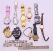 A bag of watches including Sekonda, Timex,