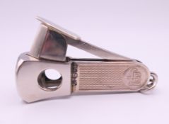 A silver cigar cutter. 6 cm long. 31.1 grammes total weight.