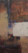 A Contemporary Abstract print, framed and glazed. 45 x 80.5 cm.