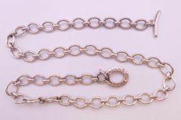 A silver Links of London necklace. 42 cm long. 28.5 grammes.