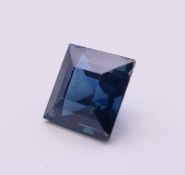 A loose sapphire. 5 mm squared.