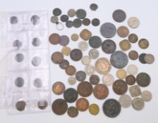 A quantity of Roman coins, etc.