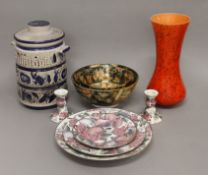 A quantity of miscellaneous items, including porcelain, glass and cutlery, etc.